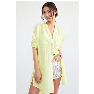 Pilcro Seersucker Tunic Button Down